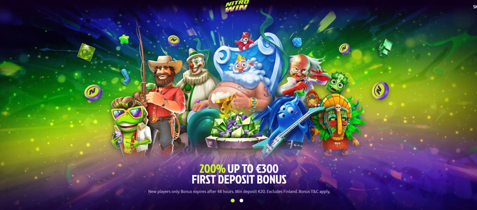 Nitro Win – 200% bonus op til €300